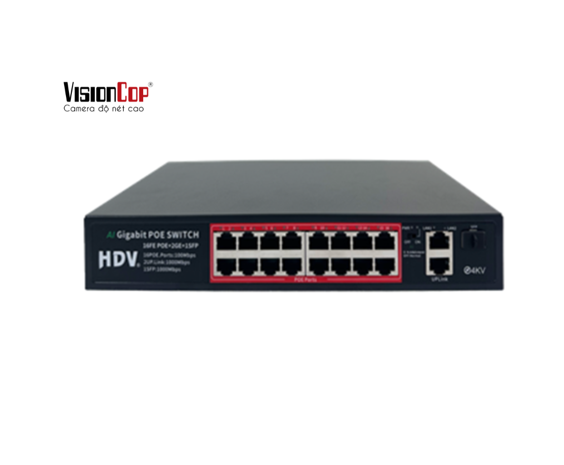 ​Switch 16 cổng PoE