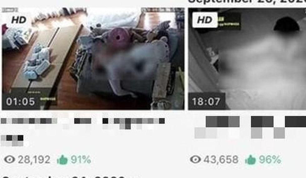 50.000 camera gia đình bị tấn công, cảnh quay được đăng trực tuyến